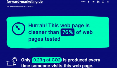 Nachhaltiges und energiesparendes Webdesign